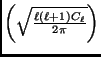 $\left(\sqrt{\frac{\ell\left(\ell+1\right)C_\ell}{2\pi}}\right)$